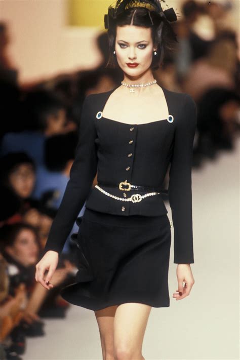 90s chanel models|vintage Chanel outfits.